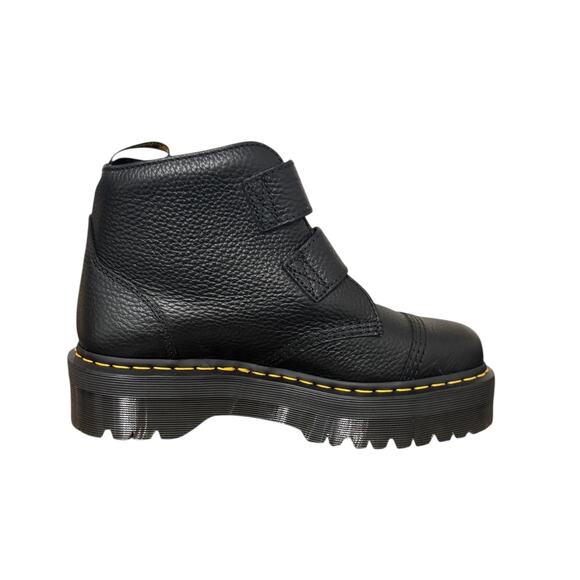 New! Dr. Martens Devon Buckle Flower Leather Platform Boots - US 10 - Picture 11 of 15